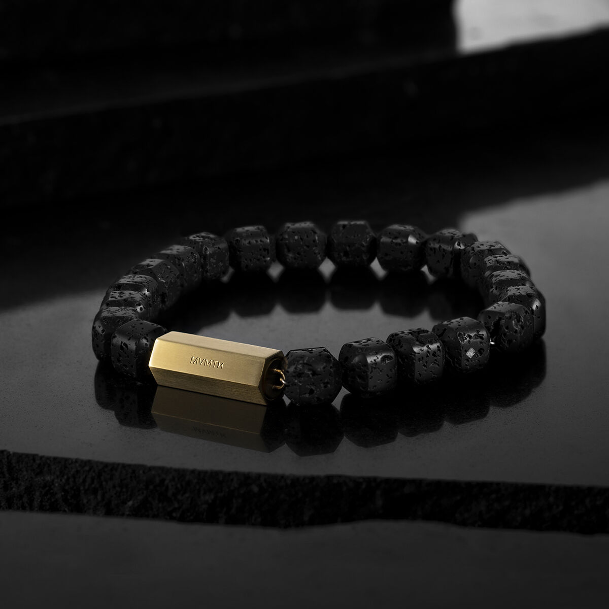 Adjustable Bracelet | Unisex bead bracelet. Black. Adjustable.